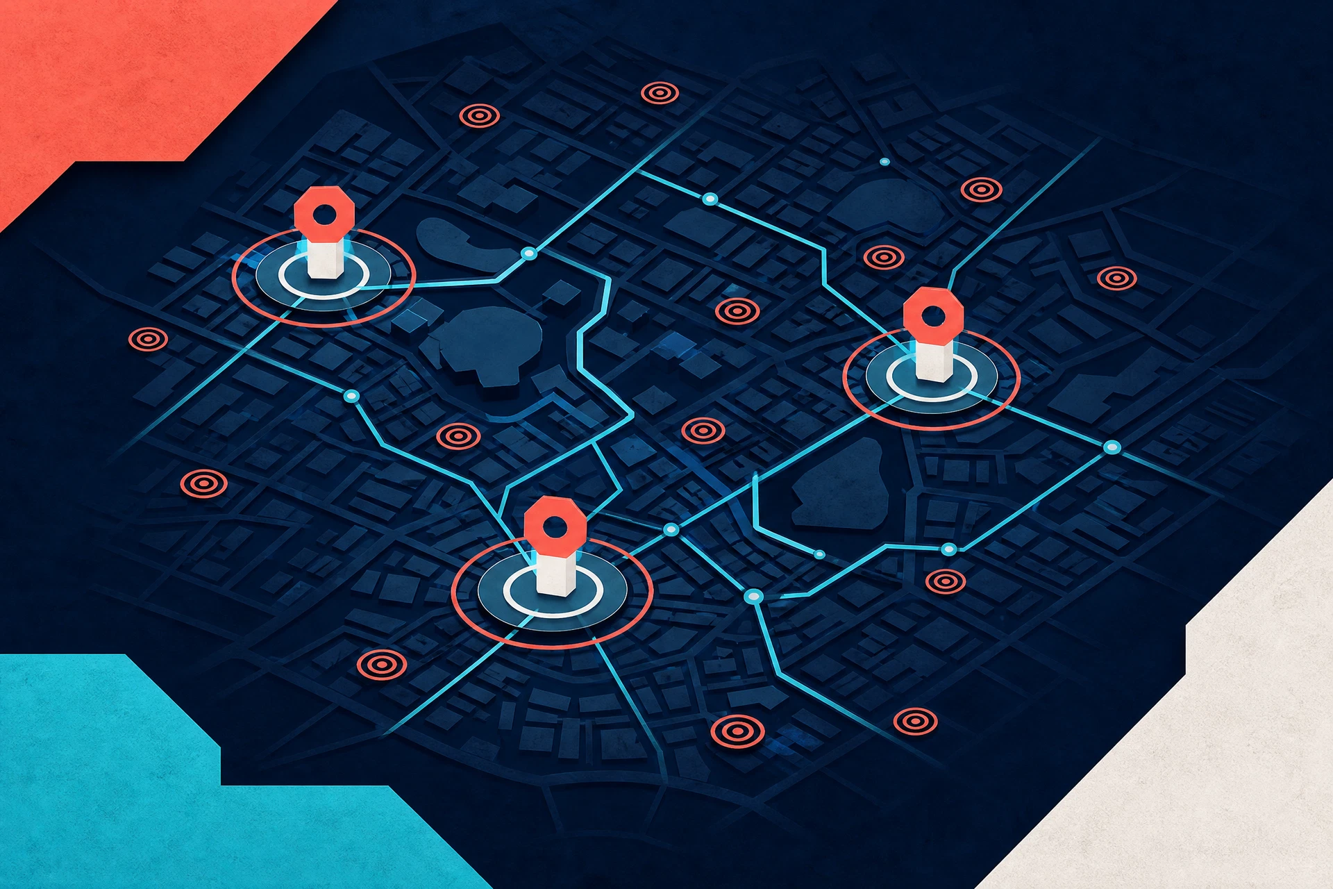 Abstract opportunity map with local business signals
